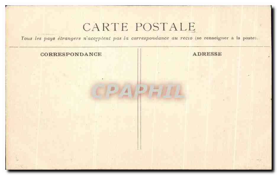 CPA Carcassonne Le Jardin des Plantes — Rückseite