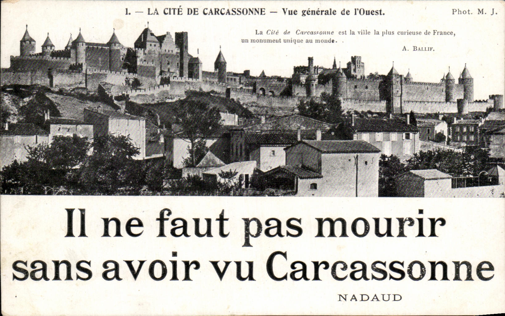 CPA La Cite De Carcassonne Vue Generale de I'Ouest