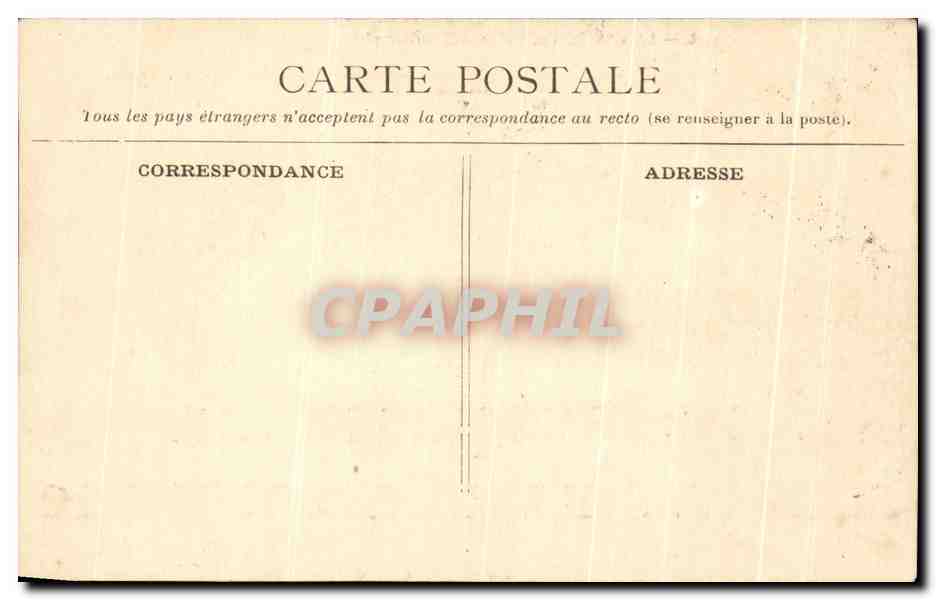 CPA La Cite De Carcassonne Vue Generale de I'Ouest — Verso