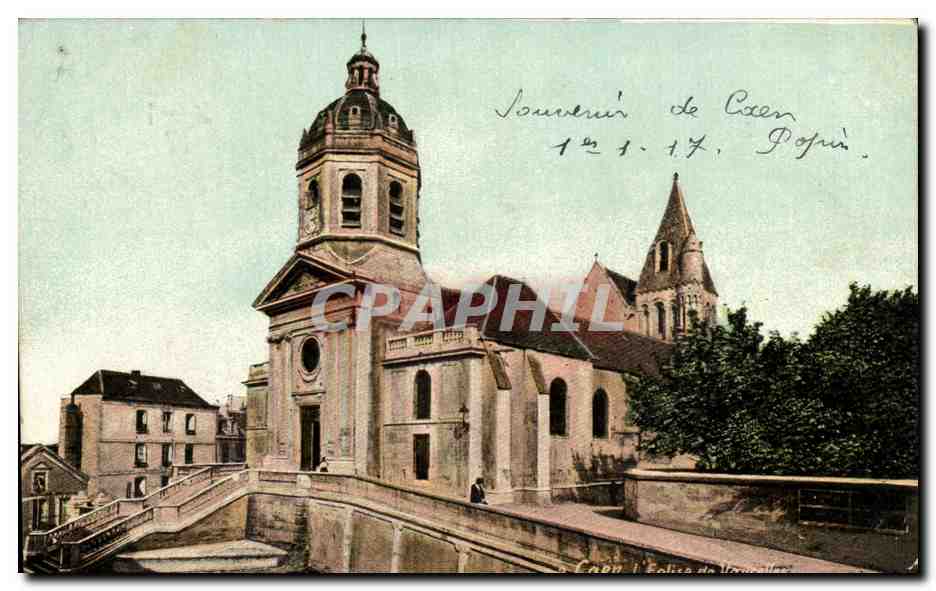 CPA Caen Eglise de Vaucelles 