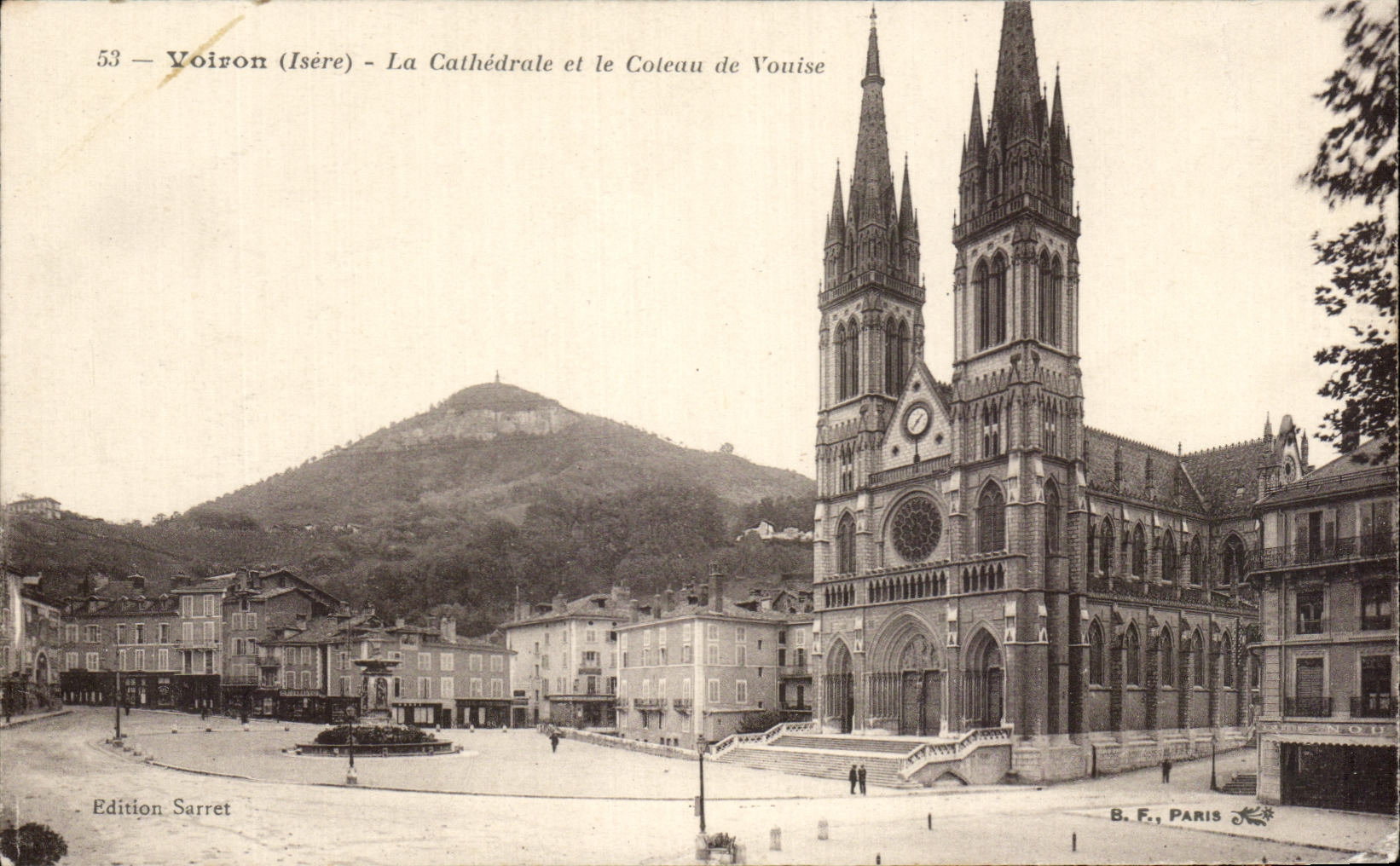 Voiron (Isère) — La Cathédrale et le Coleau de Vouise — Édition Sarret