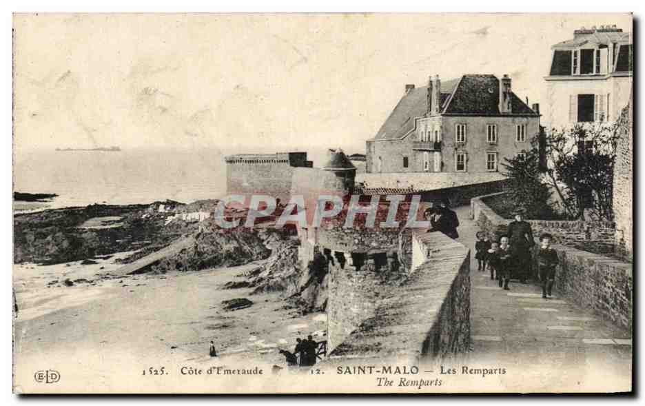 Saint-Malo — Les Remparts — Côte d’Émeraude — Éditeur E.D. n°12