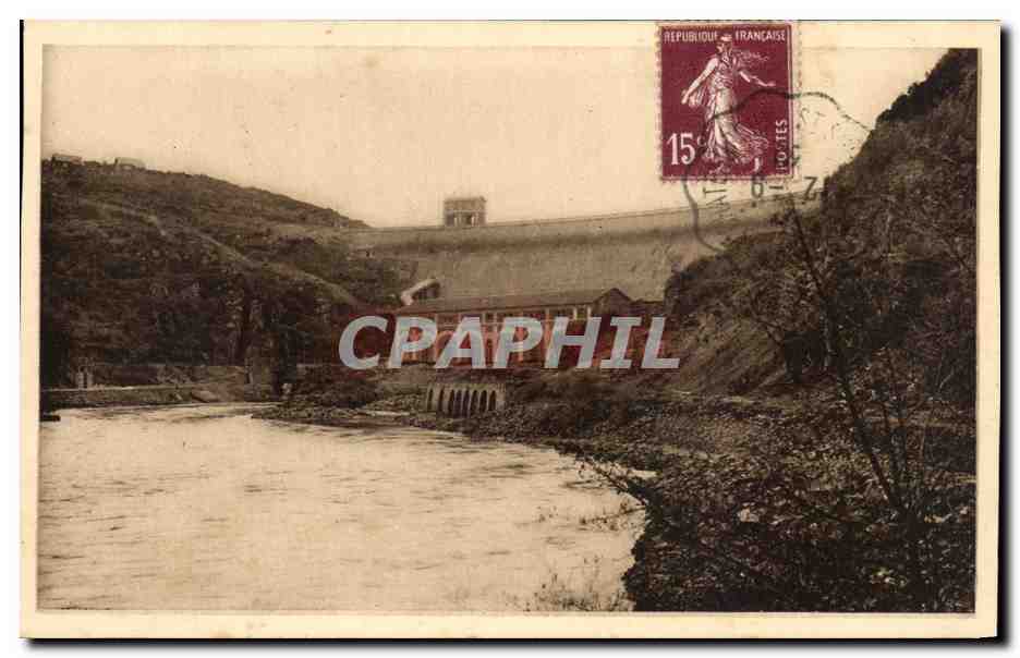 Éguzon (Indre) — L'Usine Électrique au pied du barrage — Grel-G. Chattaigoux