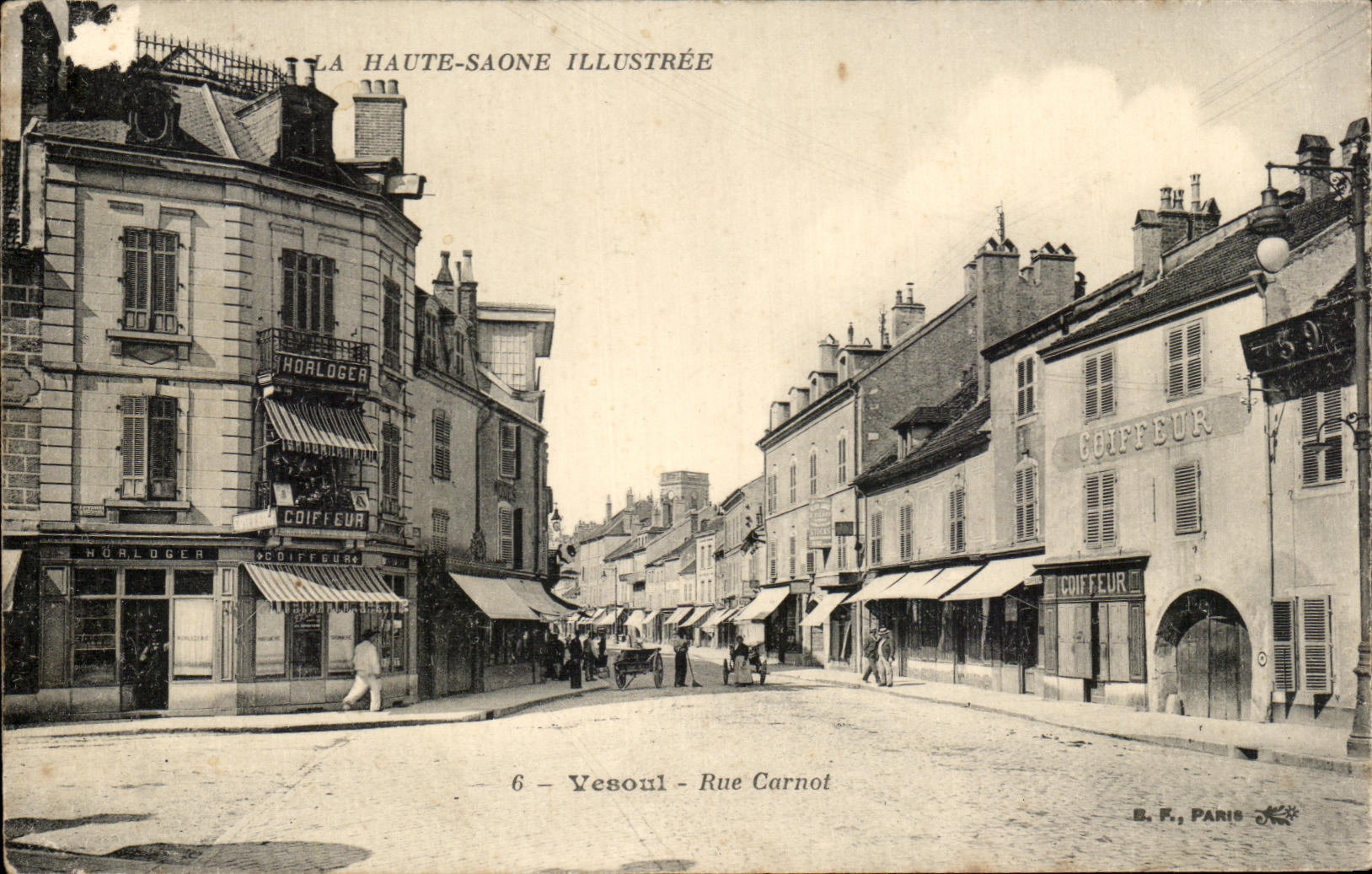 Yescoul - Rue Carnot — La Haute-Saône Illustrée — Éditeur B.F. Paris, n°6