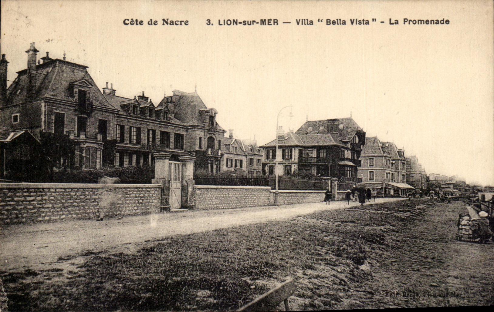 CPA Cote De Nacre Lion Sur Mer Villa Bella Vista La Promenade