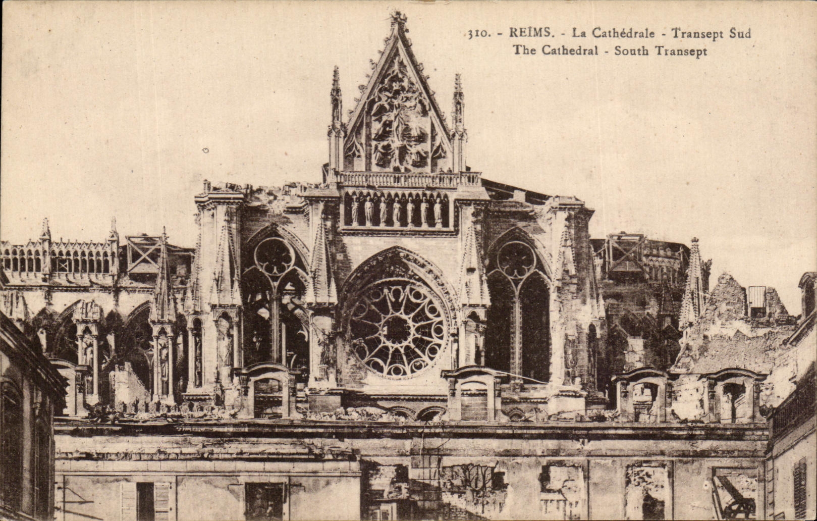 Reims - Die Kathedrale - Südturmschiff — Verlag Baudet, Nr. 310