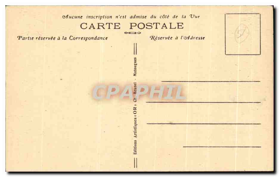 CPA Reims Portails De La Cathdrale Cathedral's Portals — Verso