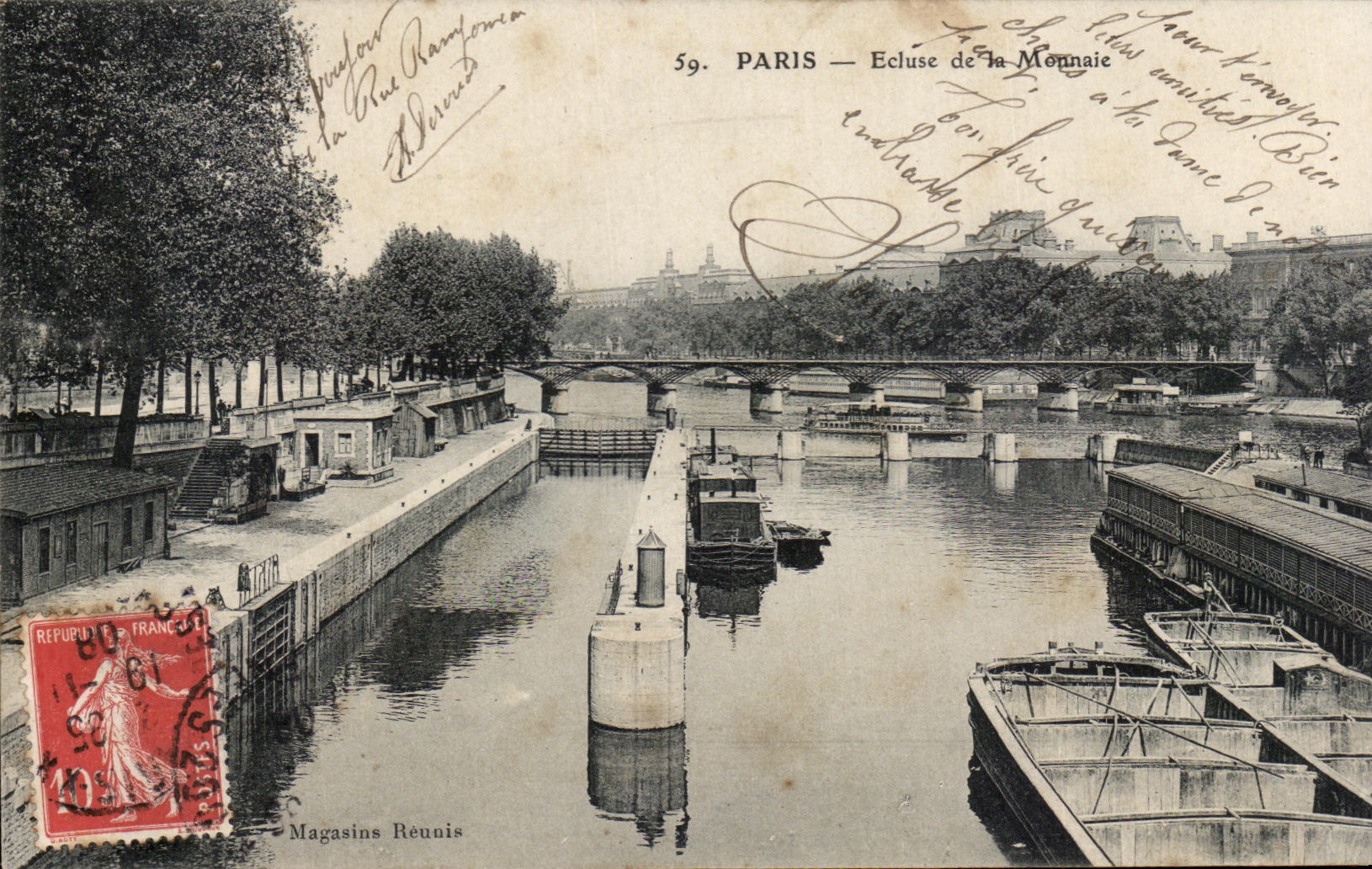CPA Paris Ecluse De La Monnaie