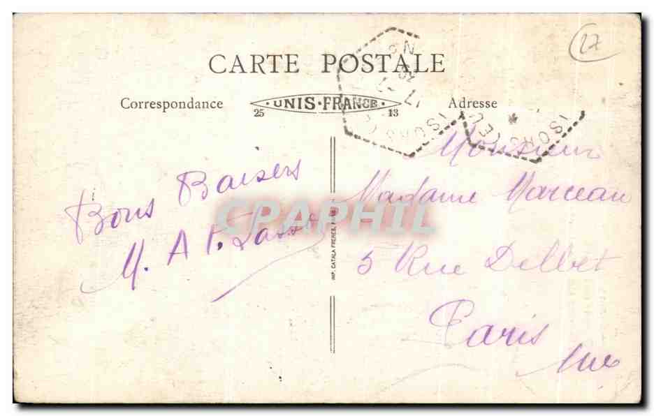 Gisors (Eure) — Le Clocher de l'Église, Vue de l'ancien Corps de Garde — éditeur non identifié, n° de série 45 — Reverso