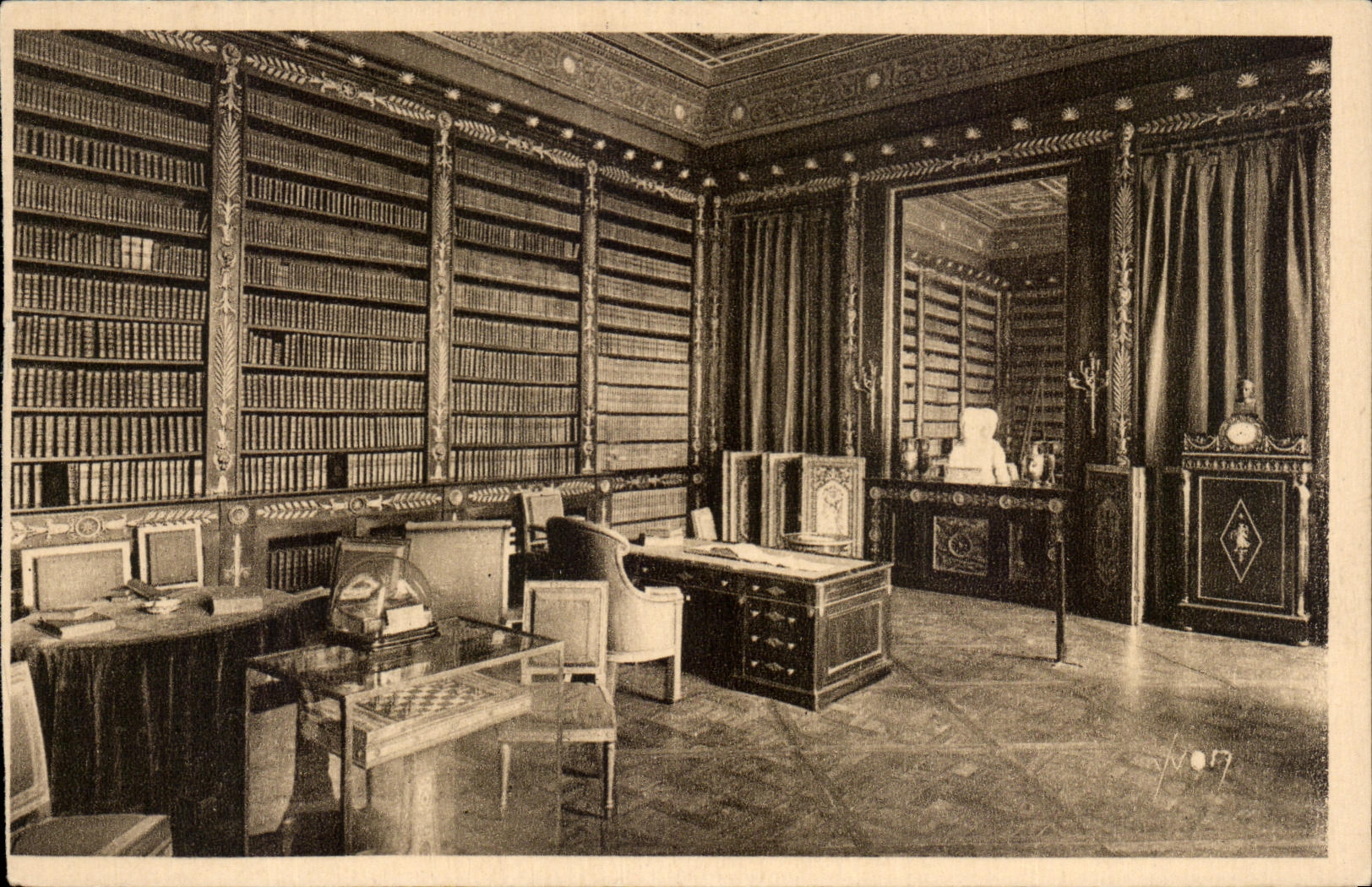 CPA La Douce France Chateau Compiegne Bibliotheque de Napoleon 1er Library