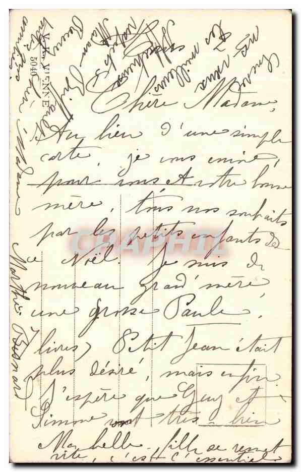 CPA Fantaisie Enfants Joyeux Mail — Rückseite