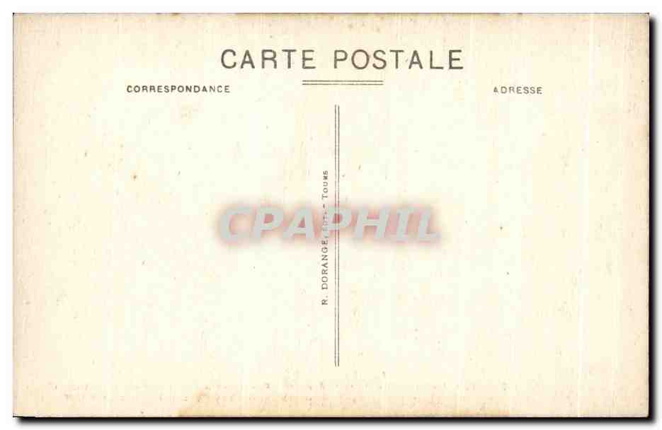 CPA Tours Cloitre de la Psalette Musee Lapidaire Chapiteau du Prieure de St Leonard — Rückseite
