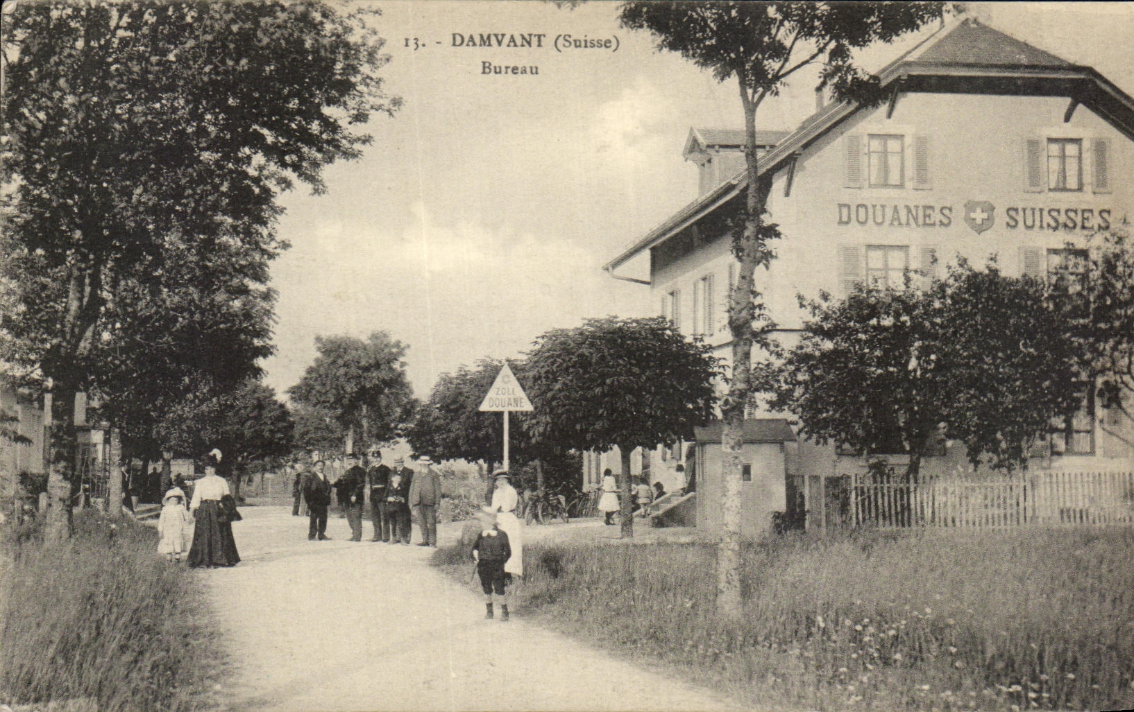 Damvant (Suisse) — Bureau des Douanes Suisses — éditeur inconnu, n° 13