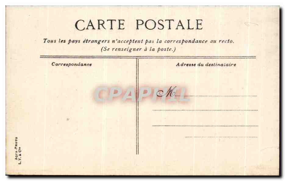CPA Exposition Coloniale Marseille de l'Algerie  — Verso