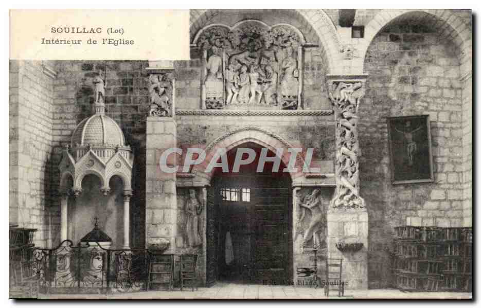 CPA Souillac Interieur de l'Eglise