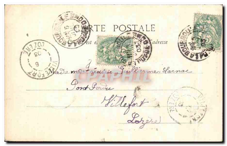 Auvergne - La Montagnarde — P. Juliot, édit., Clermont-Ferrand, n° de série non visible — Reverso