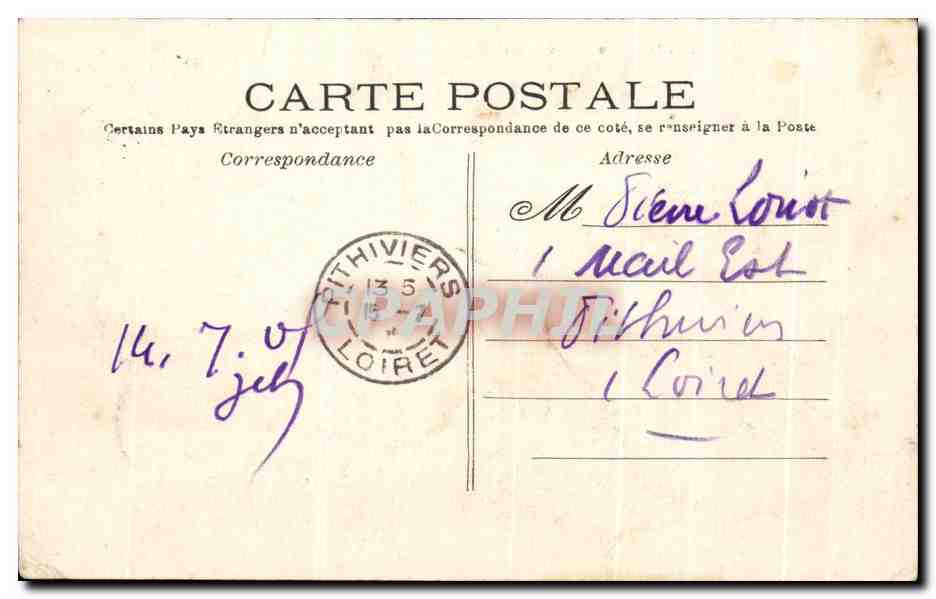 CPA Le Cantal Illustre Aurillac Vue Generale — Rückseite