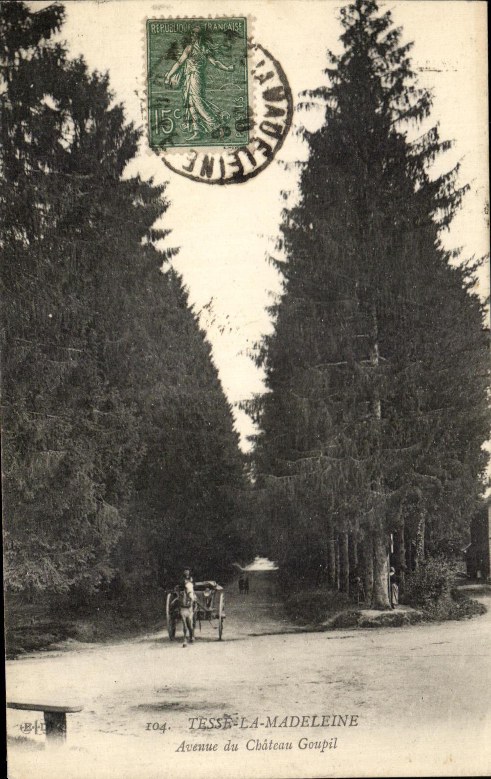 CPA Tesse La Madeleine Auenue Du Chateau Goupil