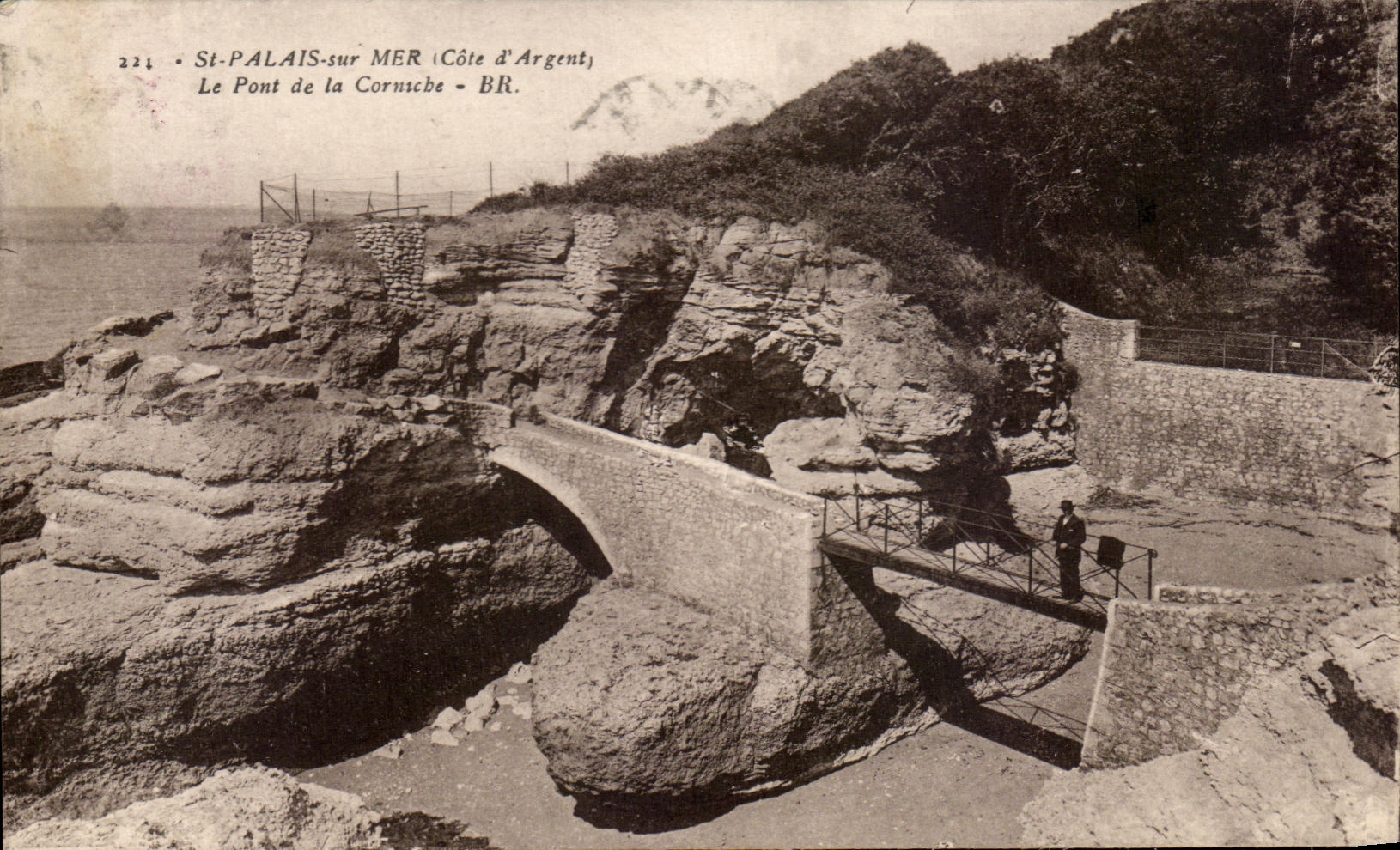 CPA St Palais Sur Mer Le Pont De La Corniche