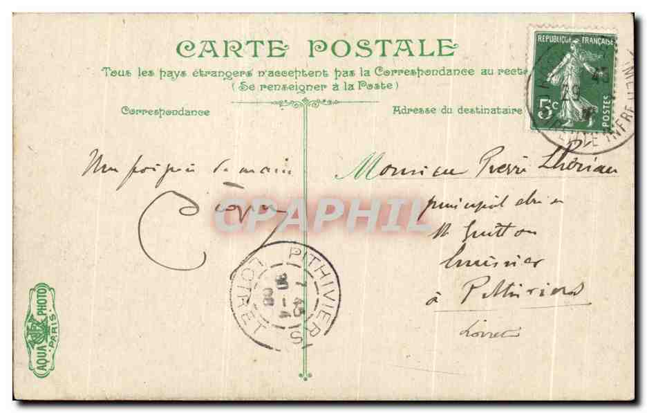 Rochefort - Bassin n°2 — vue du port avec plusieurs navires — éditeur AQUA PARIS, n° 2464 — Rückseite
