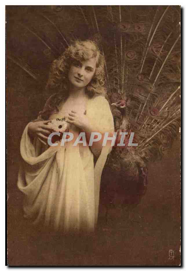 CPA Fantaisie Femme et perdrix