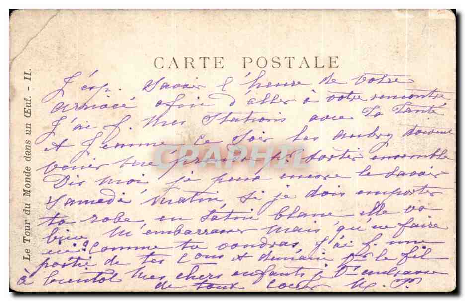 CPA Zut Je rentre Enfant Oeuf  — Rückseite
