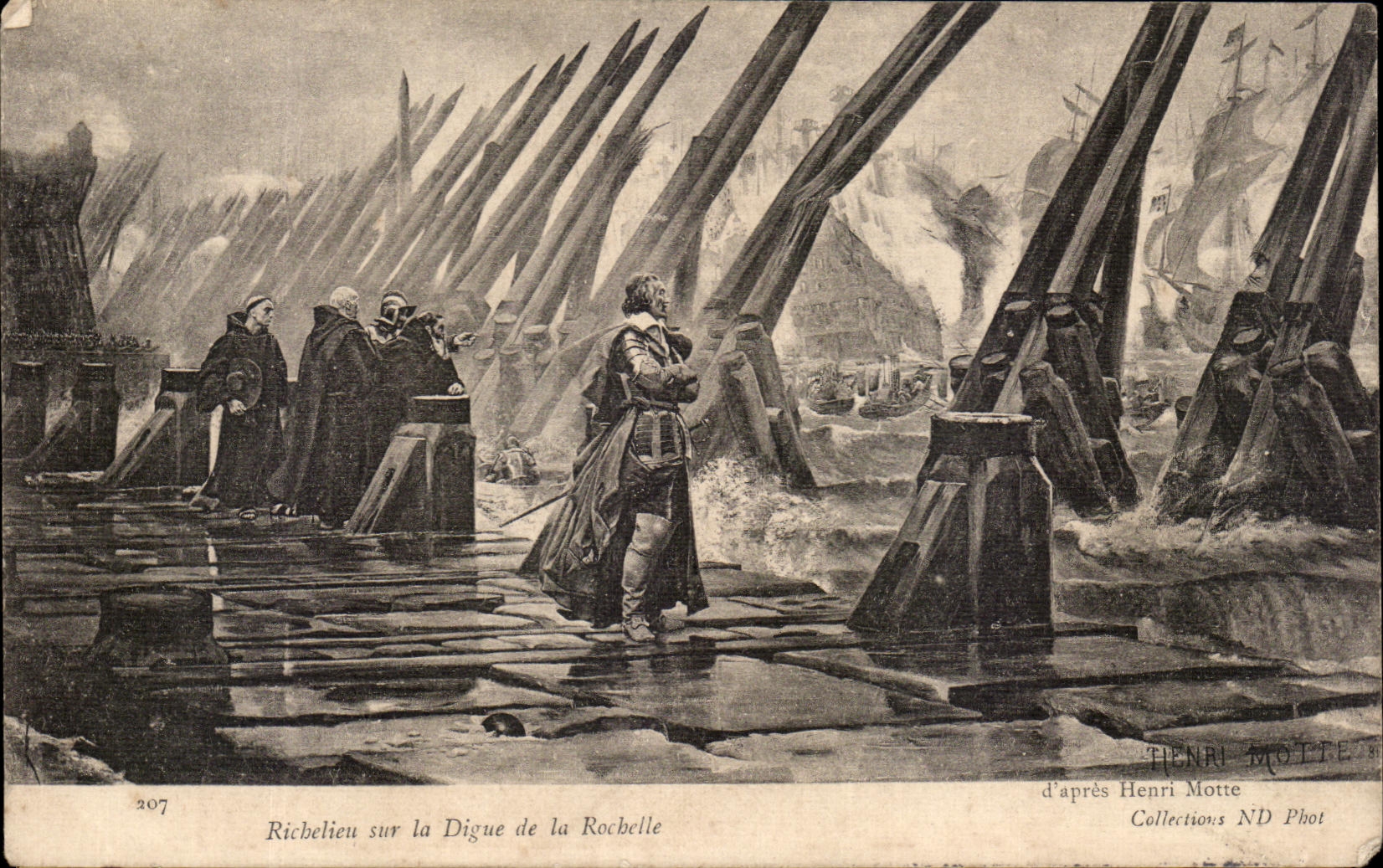 CPA Ricbelieu sur la Digue de la Rochelle Henri Motte 