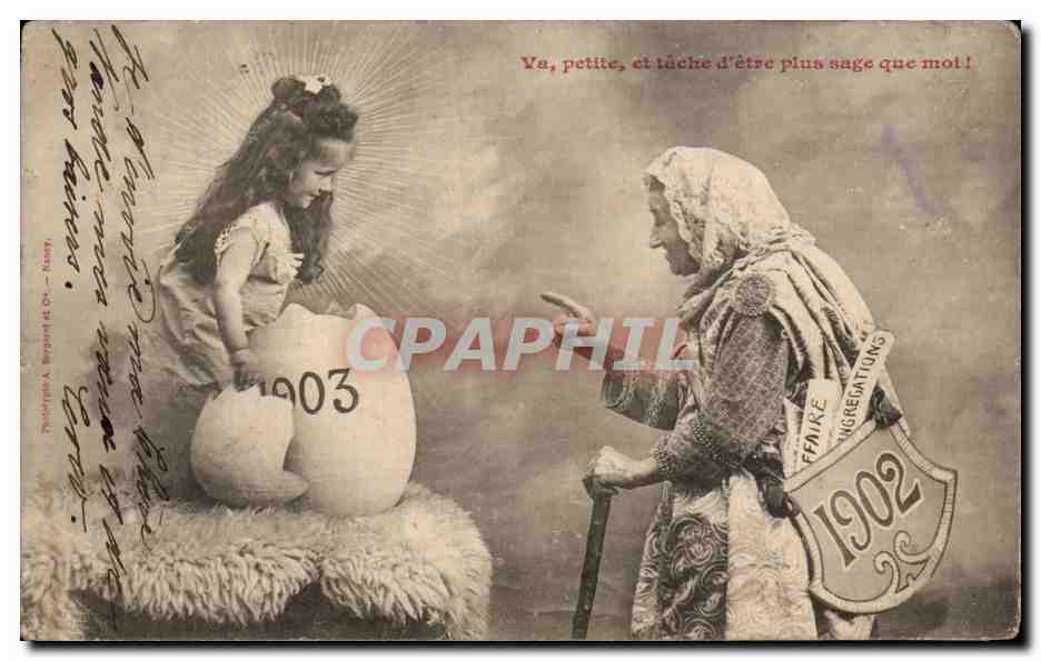 Enfant et vieille femme — scène morale — Théophile A. Bérenger, n° 1903