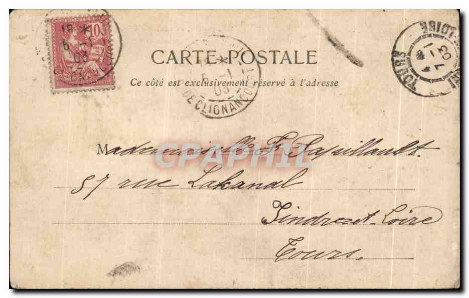 Enfant et vieille femme — scène morale — Théophile A. Bérenger, n° 1903 — Rückseite