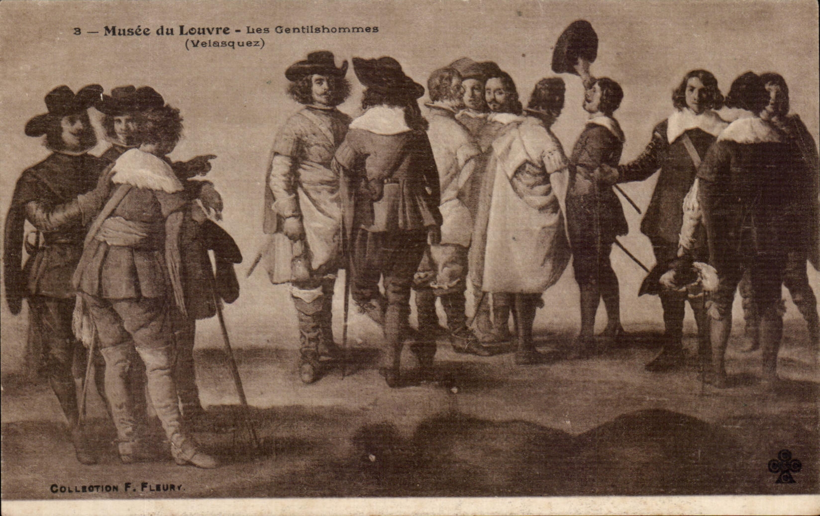 CPA Musee du Louvre Les Gentilhommes Velazquez