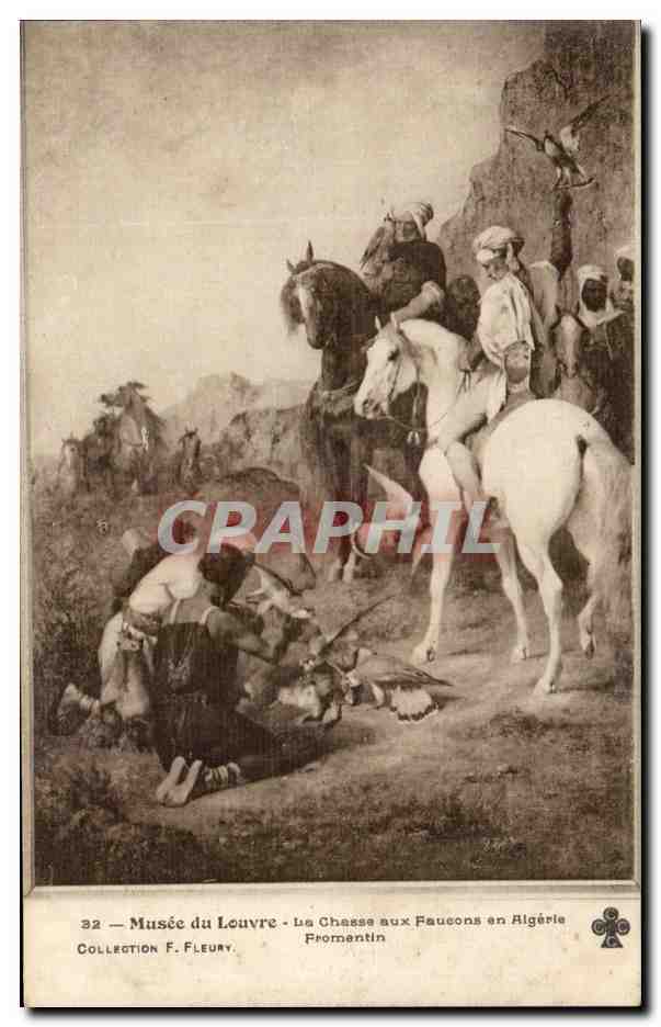 CPA Musee du Louvre La Chasse aux Faucons en Algerie Rapace