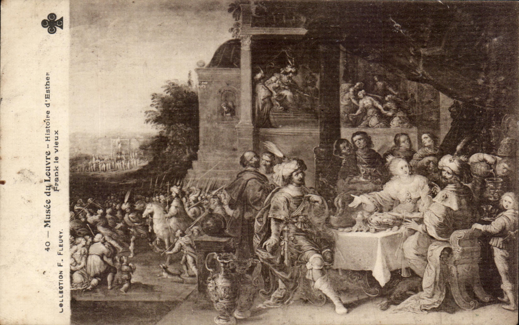 CPA Musee du Louvre Histoire d'Esther Frank le vieux