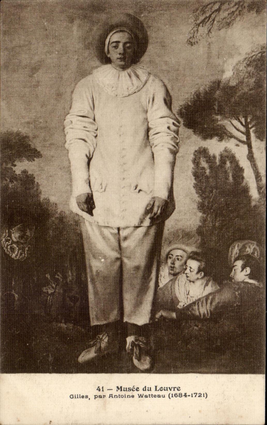 CPA Musee du Louvre Gilles par Antoine Watteau