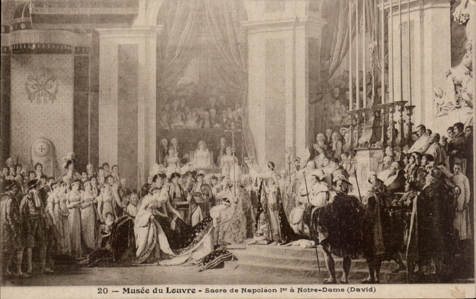CPA Musee du Louvre Sacre de Napoleon 1er a Notre Dame