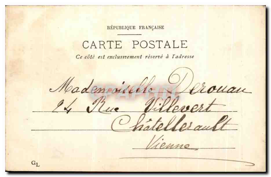 CPA Horloge Saint Jean a Lyon restauree en 1894 Chateau Freres — Verso