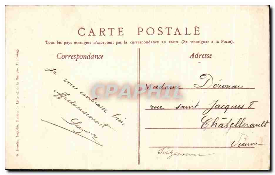CPA La Lettre Salon 1902 Desplanques — Verso