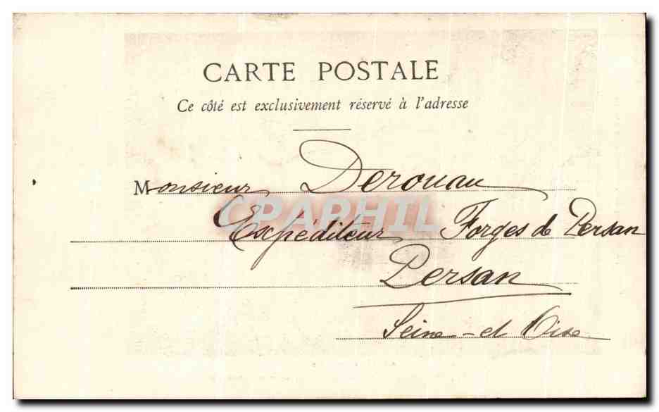 CPA Le Cure de Pontoise Je vais dit il jeter mon bonnet a celle qui a le plus — Verso