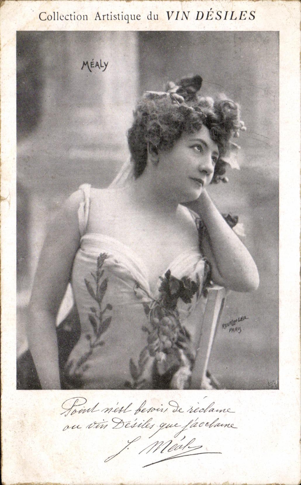 CPA Collection Artisique du Vin Desiles Femme Mealy