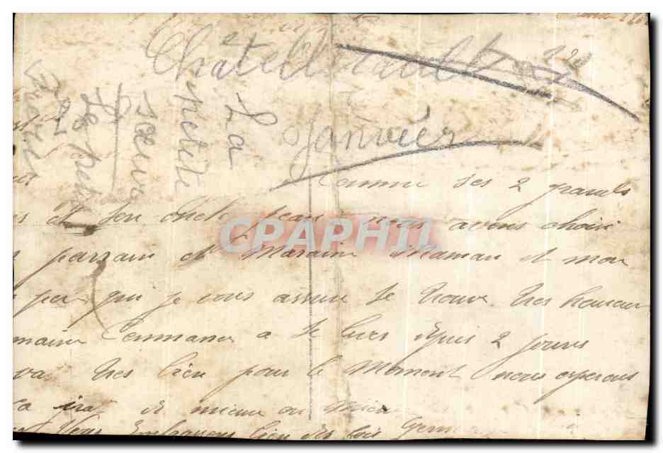 CPA La Petite Soeur — Reverso