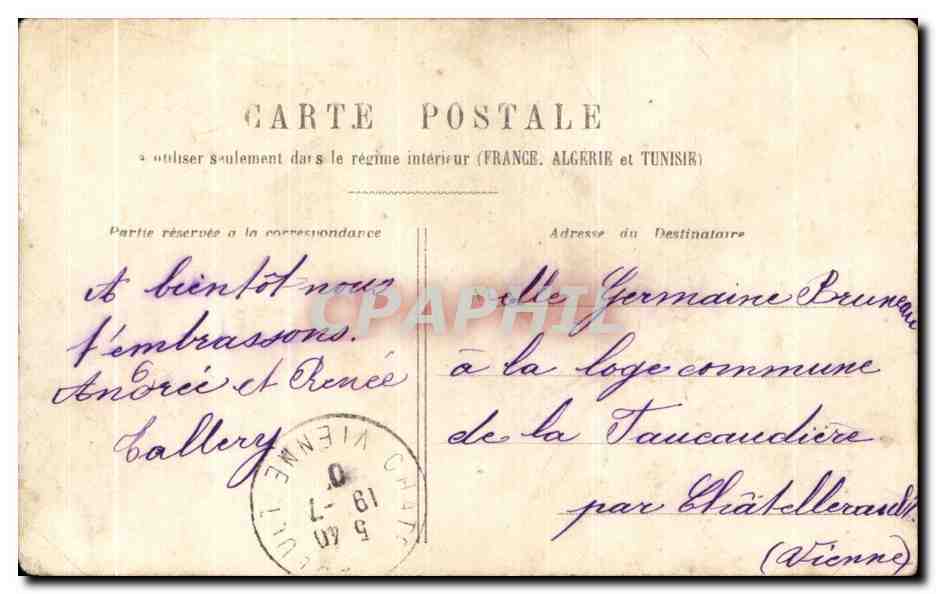 CPA Pour etre un Brave Mousquetaire Enfant — Rückseite