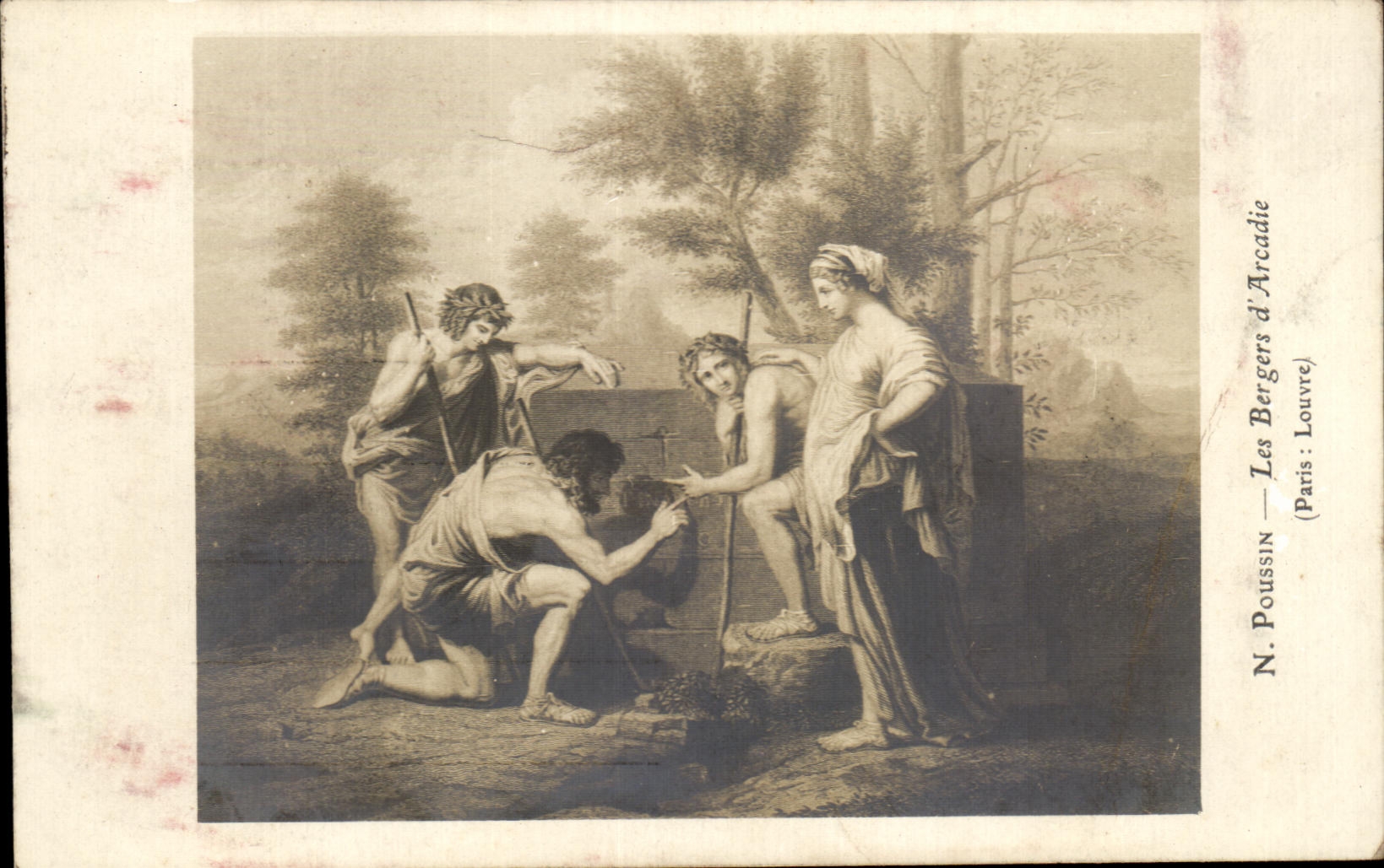 CPA Les Bergers Arcadie Paris Louvre