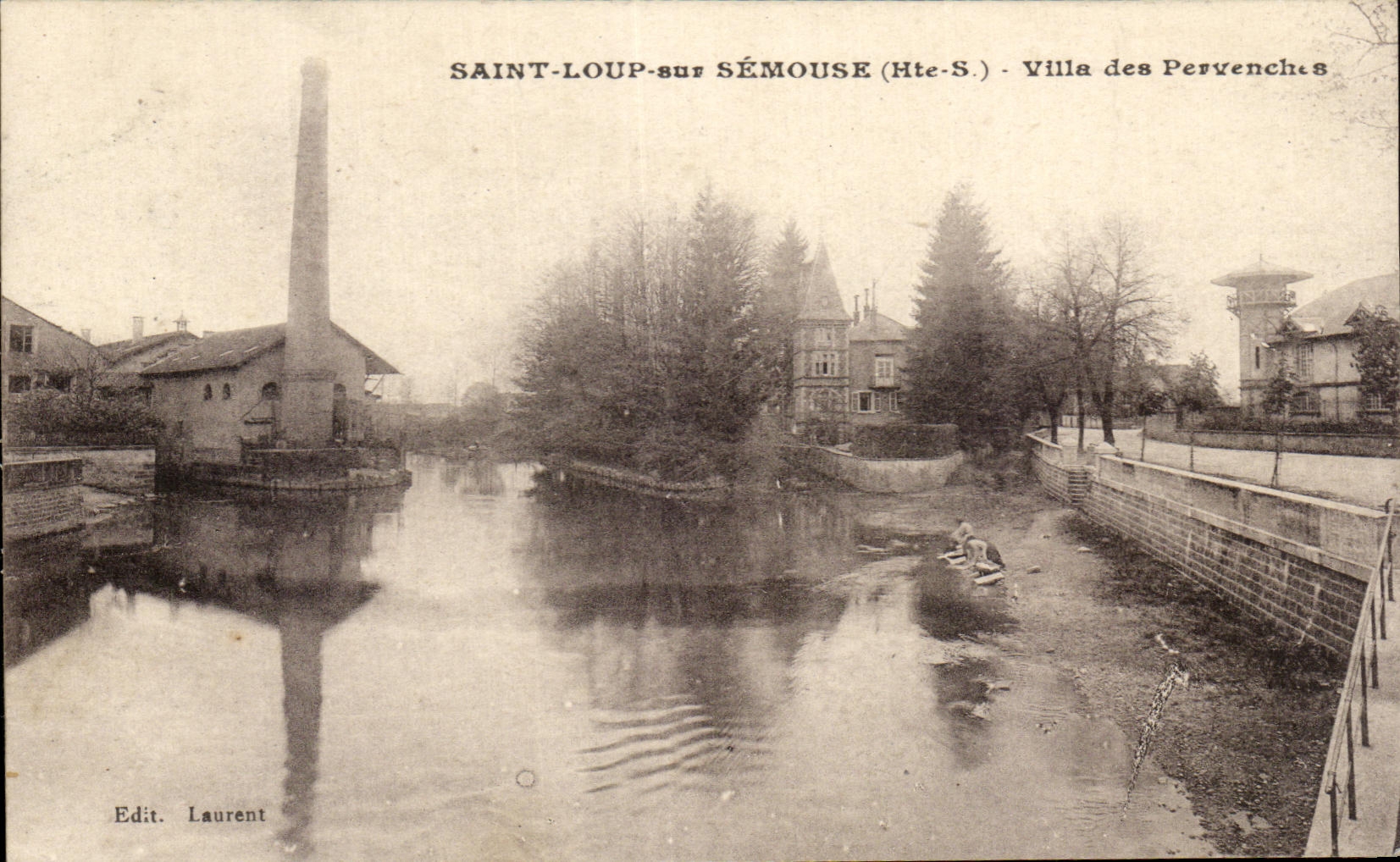 CPA Saint Loup sur Semouse Villa des Pervenches Lavandieres
