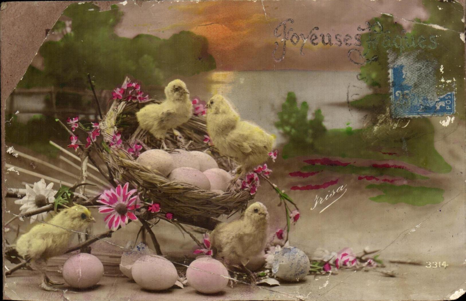 CPA Paques Poussins