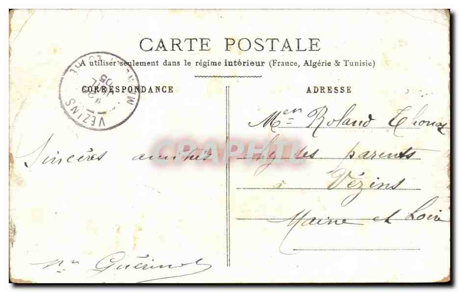 CPA Paris Pittoresque Les Musiciens Ambulants Harpe — Verso