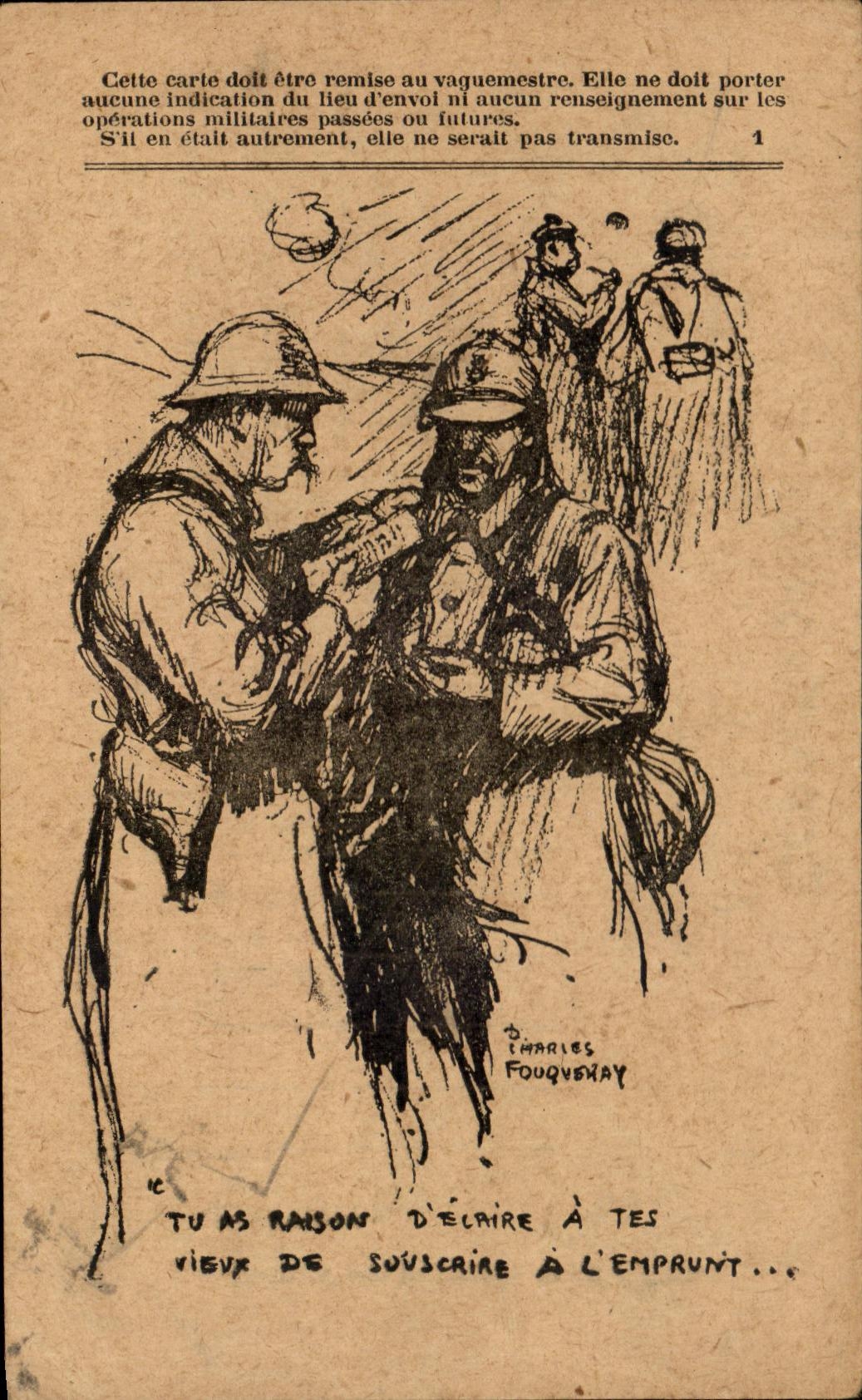 Correspondance des armees Fouquenay Militaria poilus Soldats