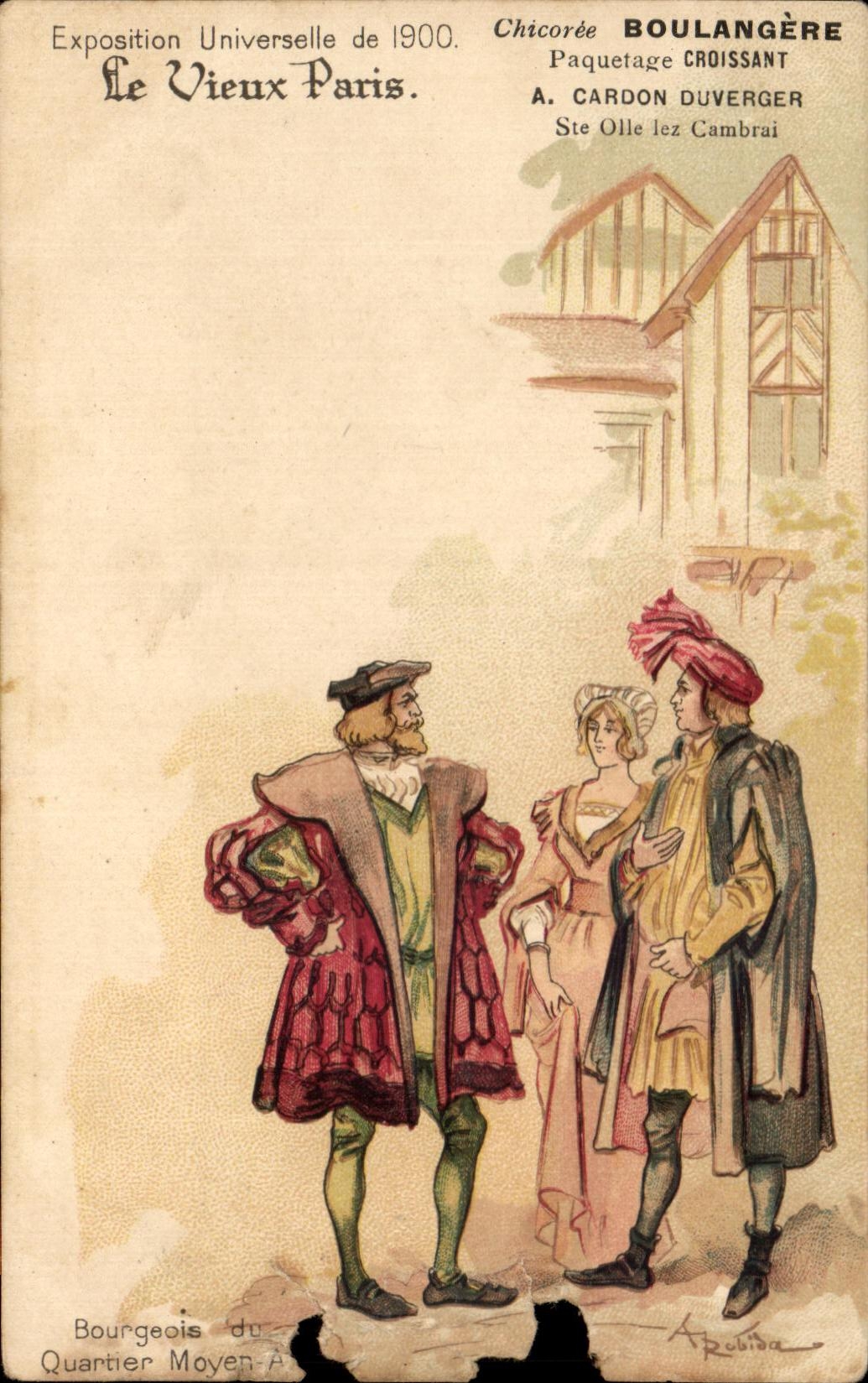 Bourgeois du Quartier Moyen — Exposition Universelle de 1900 — A. Cardon Duverger