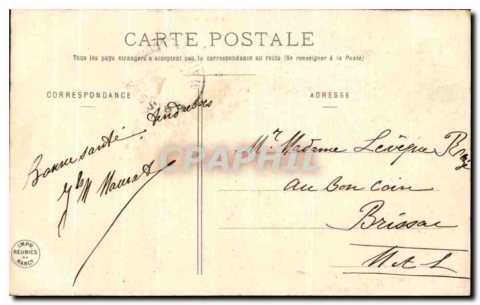 CPA La Jeunesse de Gugusse Ce Papillon atificiel Eventail — Verso