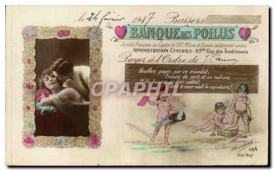 Baisers — Banque des Poilus — Mondial, 69/A