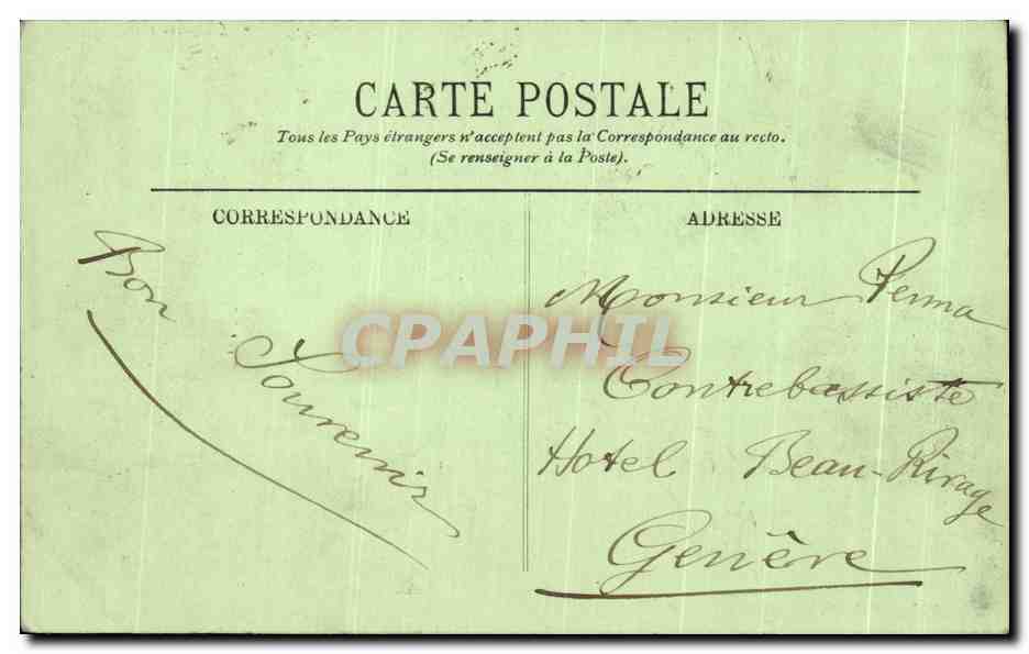 Le Mont-Dore — La Gare — LL. — P. de B. — Reverso
