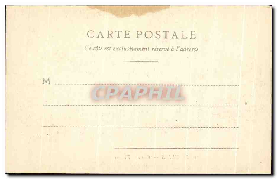 CPA Moulins Caserne Villars Militaria — Rückseite
